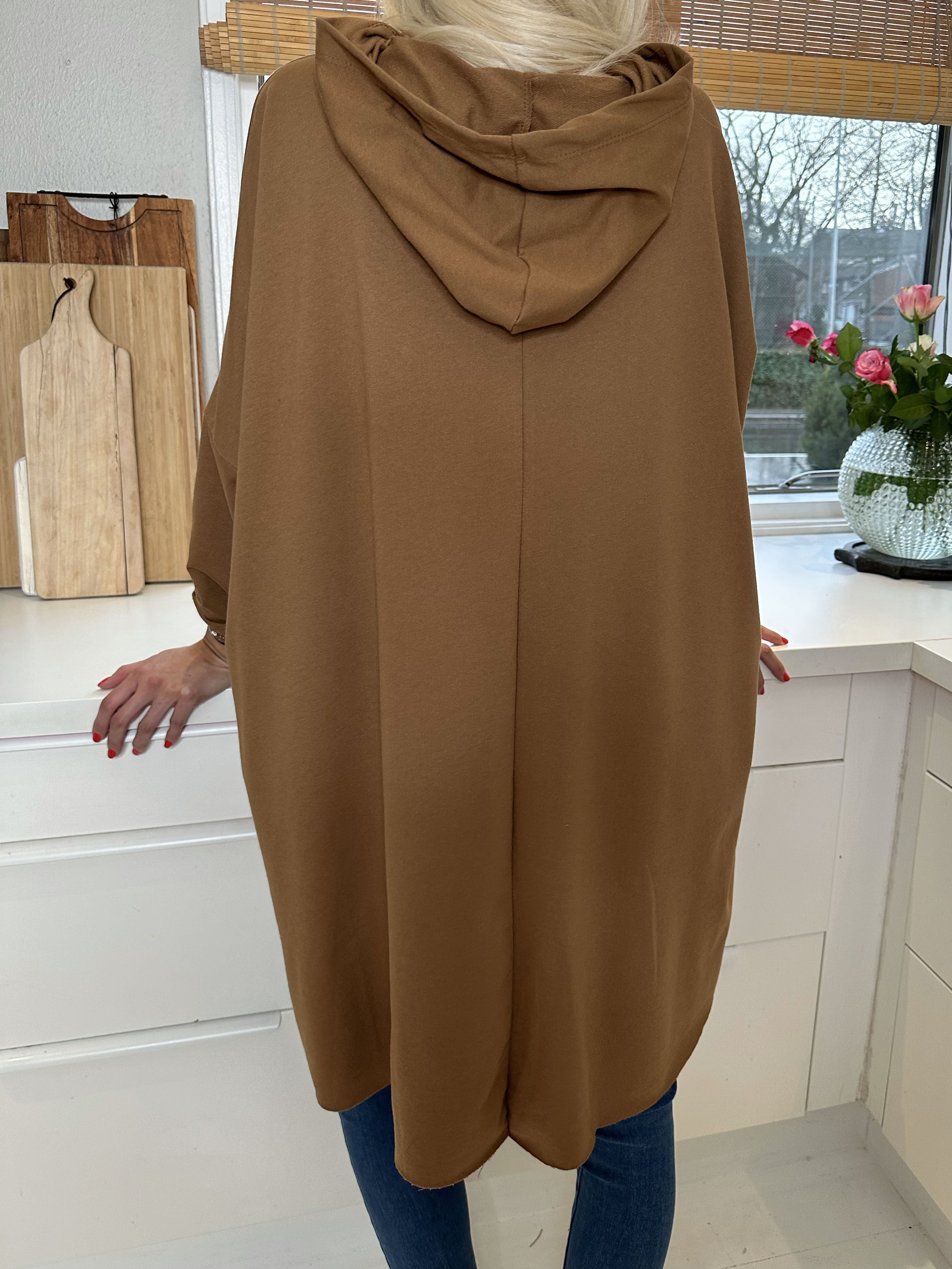 Rock - Cool hoodie kjole med tekst